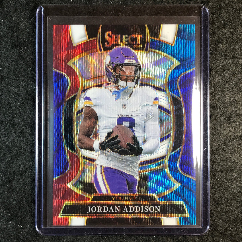2025 Select Football JORDAN ADDISON Concourse Tri-Color 295/399 #65
