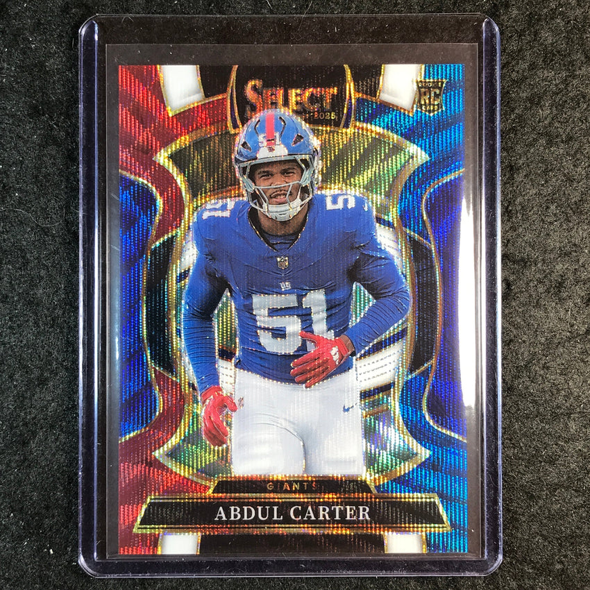 2025 Select Football ABDUL CARTER Rookie Concourse Tri-Color 8/399 #95