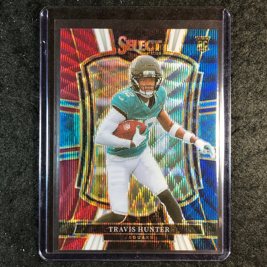 2025 Select Football TRAVIS HUNTER Rookie Premier Level Tri-Color 252/299 #128