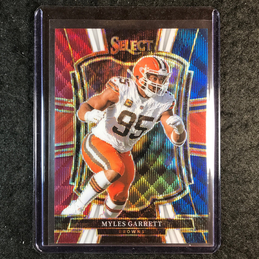 2025 Select Football MYLES GARRETT Premier Level Tri-Color 70/299 #156