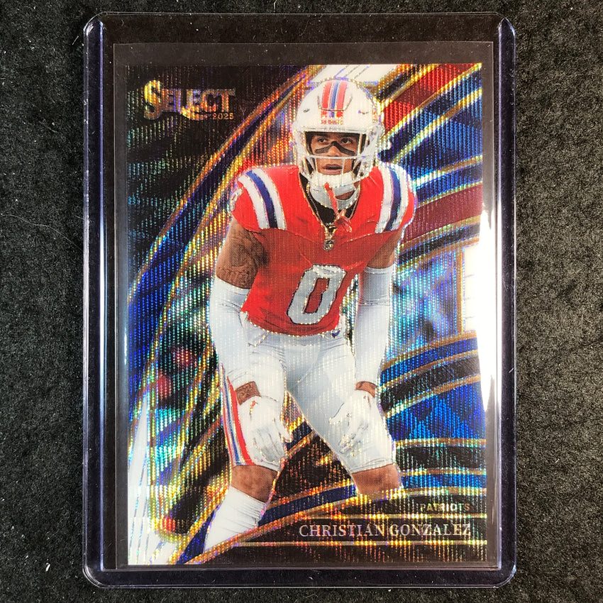 2025 Select Football CHRISTIAN GONZALEZ Club Level Tri-Color 210/249 #280