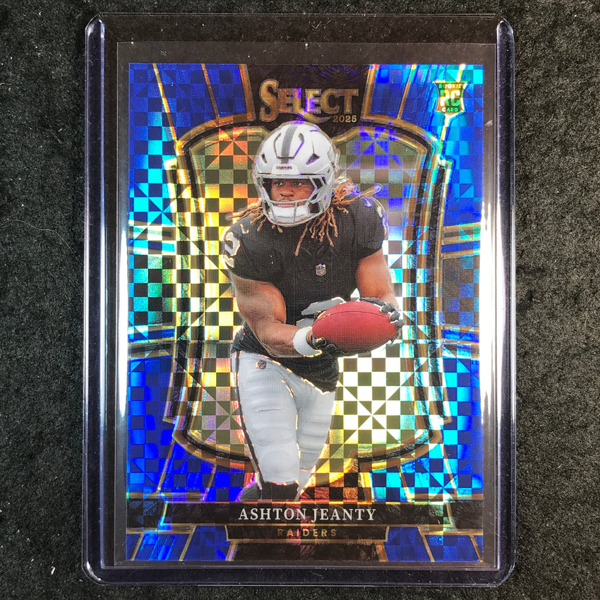 2025 Select Football ASHTON JEANTY Rookie Premier Level Blue 11/175 #104