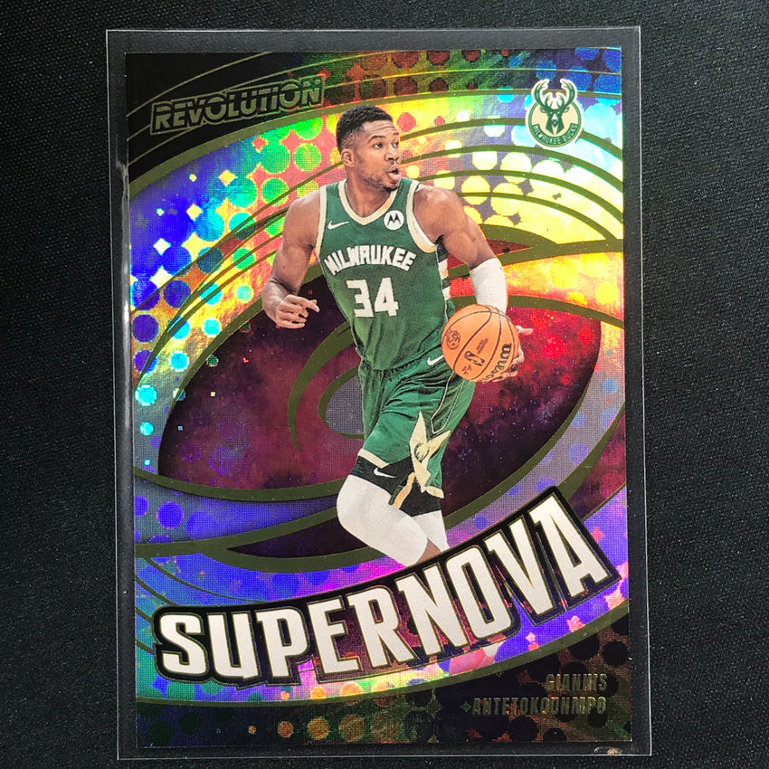 2023-24 Revolution Giannis Antetokounmpo Supernova Base #3