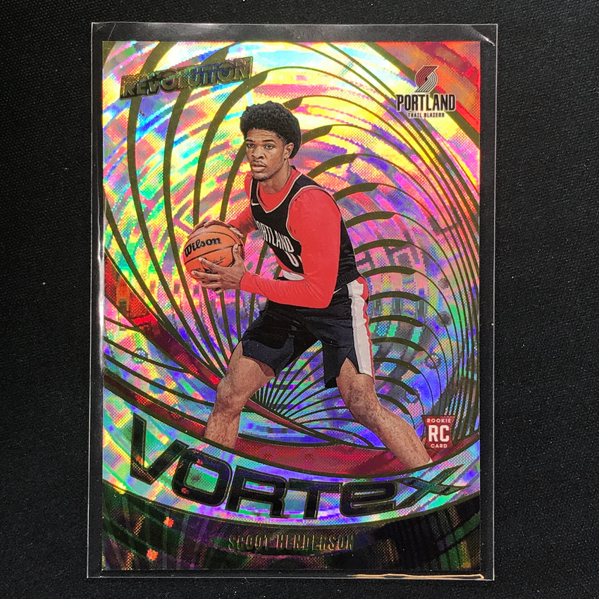 2023-24 Revolution Scoot Henderson Vortex Rookie Fractal #9