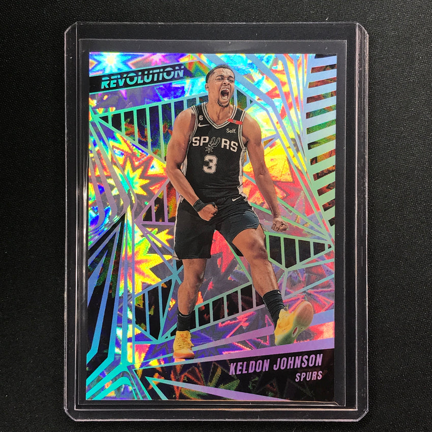 2023-24 Revolution Keldon Johnson Base Impact 107/149 No 82