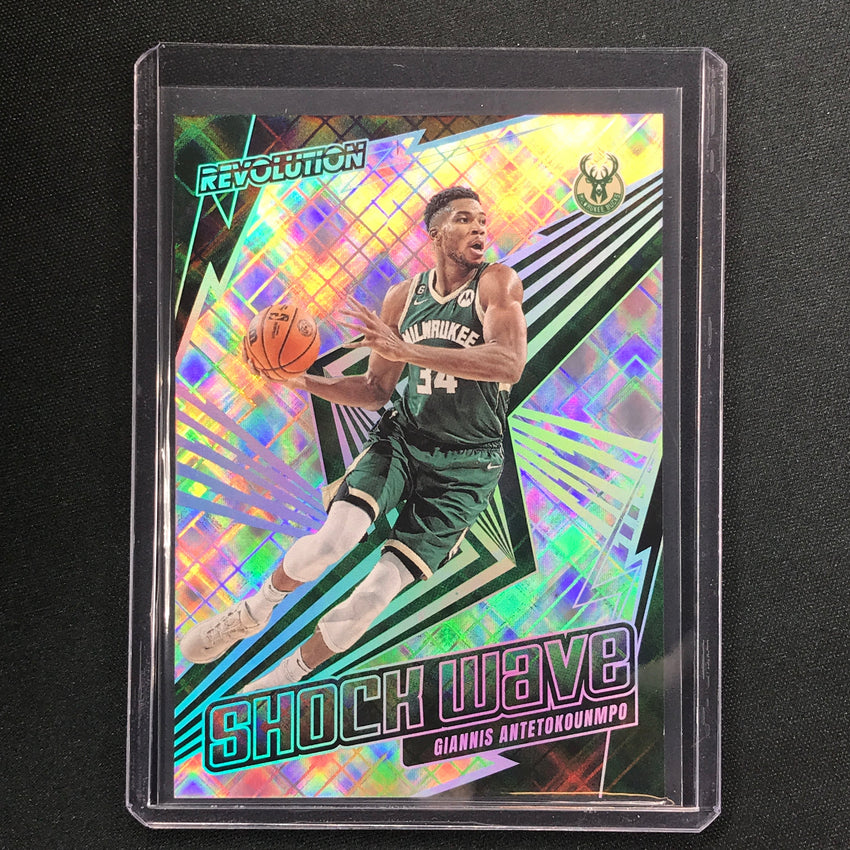 2023-24 Revolution Giannis Antetokounmpo Shock Wave Cosmic 87/99 No 4