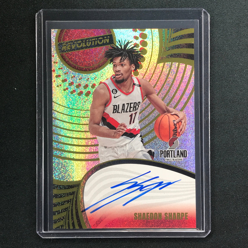 2023-24 Revolution Shaedon Sharpe Autographs Base No Ssb