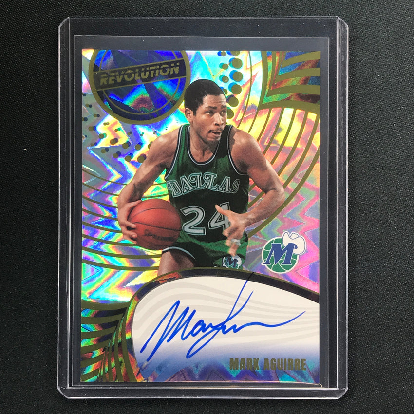2023-24 Revolution Mark Aguirre Autographs Fractal 55/75