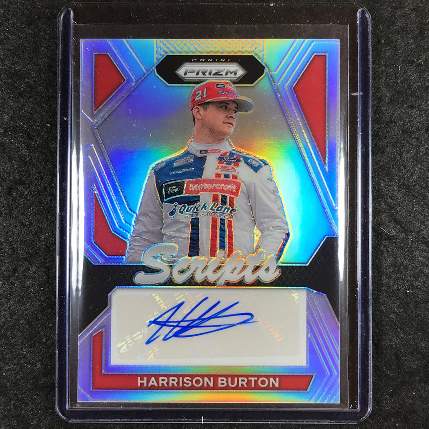 2024 Prizm NASCAR Racing HARRISON BURTON Scripts Auto Silver #HBT