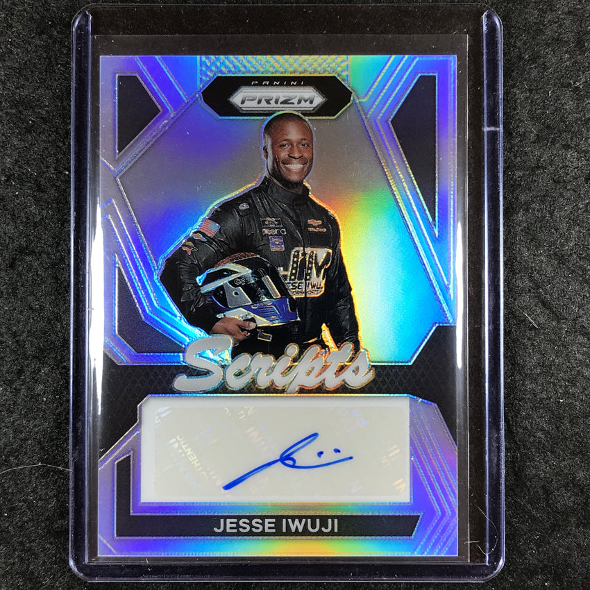 2024 Prizm NASCAR Racing JESSE IWUJI Scripts Auto Silver #JII