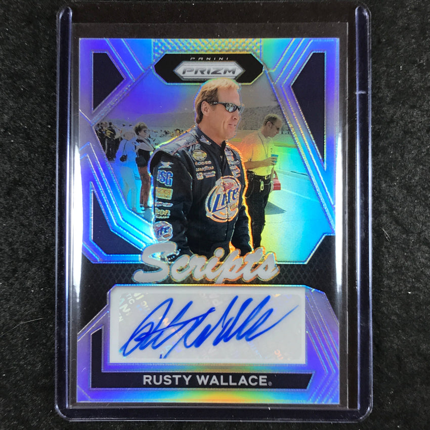 2024 Prizm NASCAR Racing RUSTY WALLACE Scripts Auto Silver #RWE