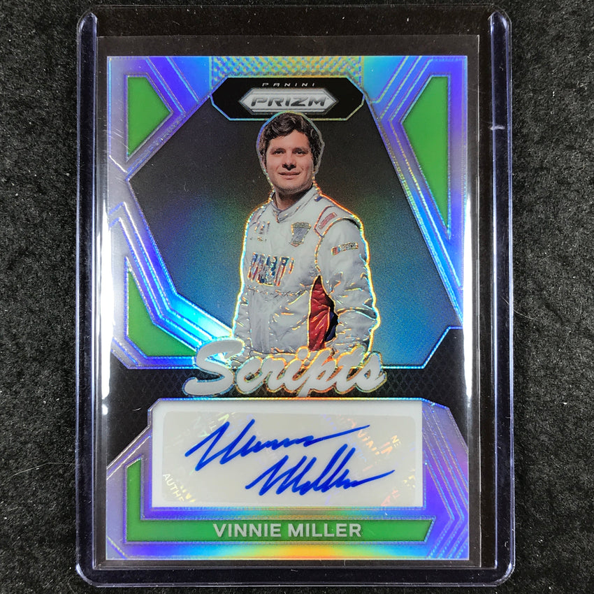 2024 Prizm NASCAR Racing VINNIE MILLER Scripts Auto Silver #VMR