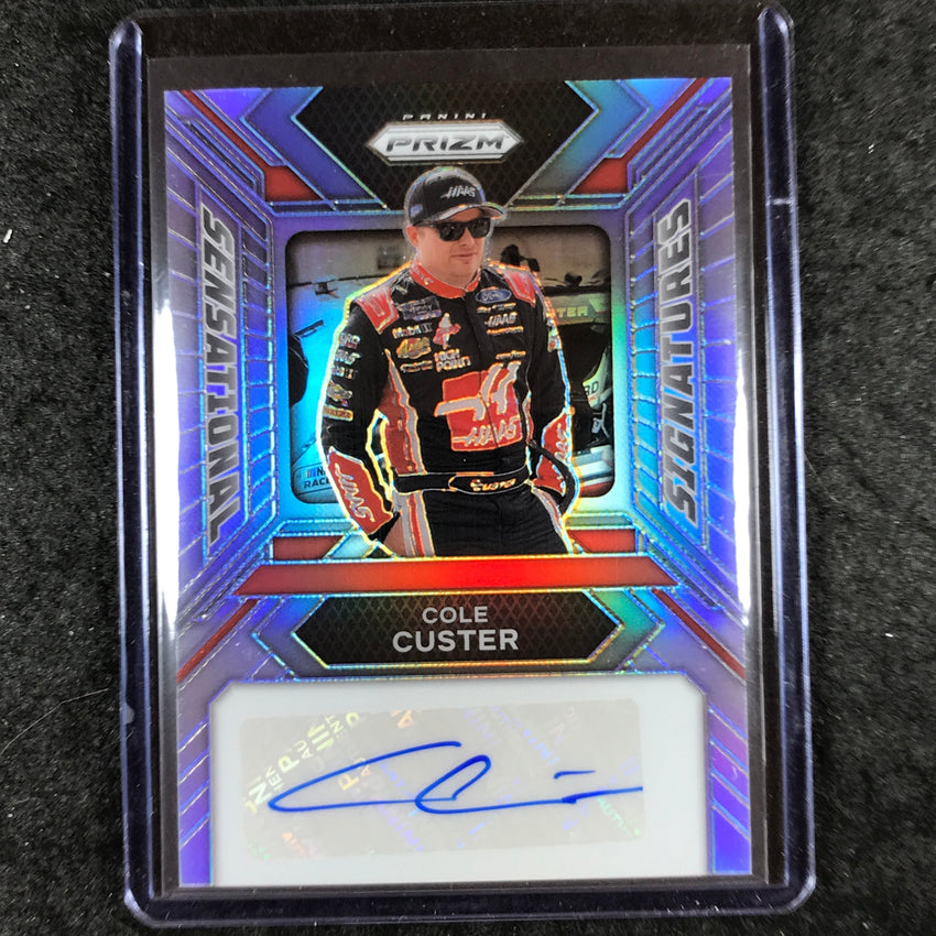 2024 Prizm NASCAR Racing COLE CUSTER Sensational Signatures Auto Silver #CCR
