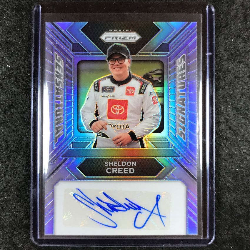 2024 Prizm NASCAR Racing SHELDON CREED Sensational Signatures Auto Silver #SCD