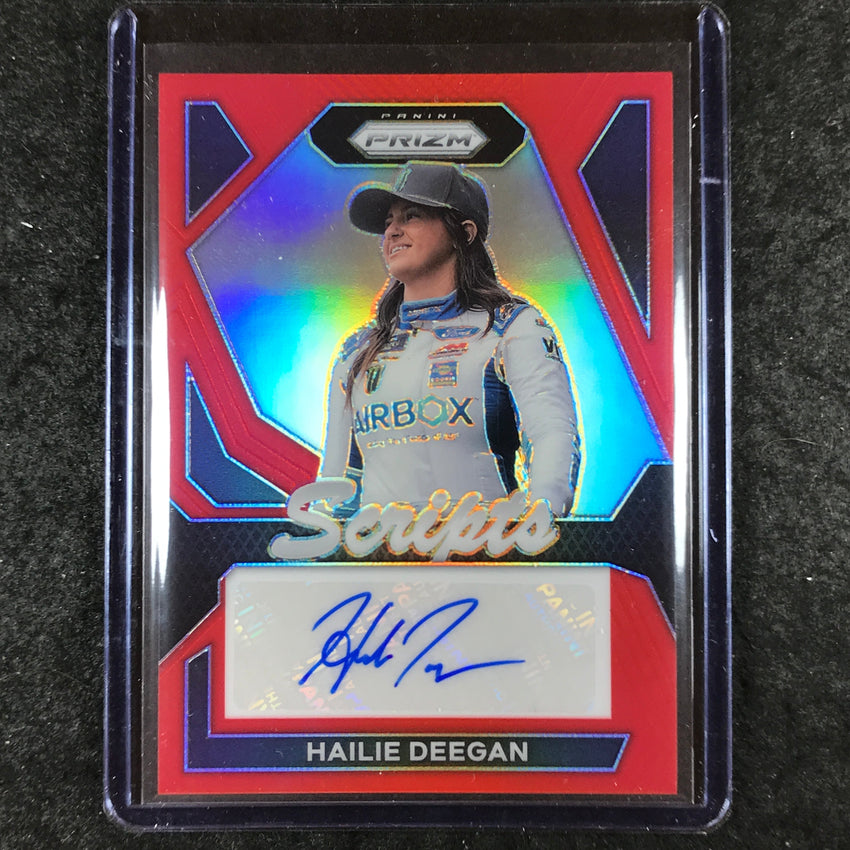 2024 Prizm NASCAR Racing HAILIE DEEGAN Scripts Auto Red 57/99