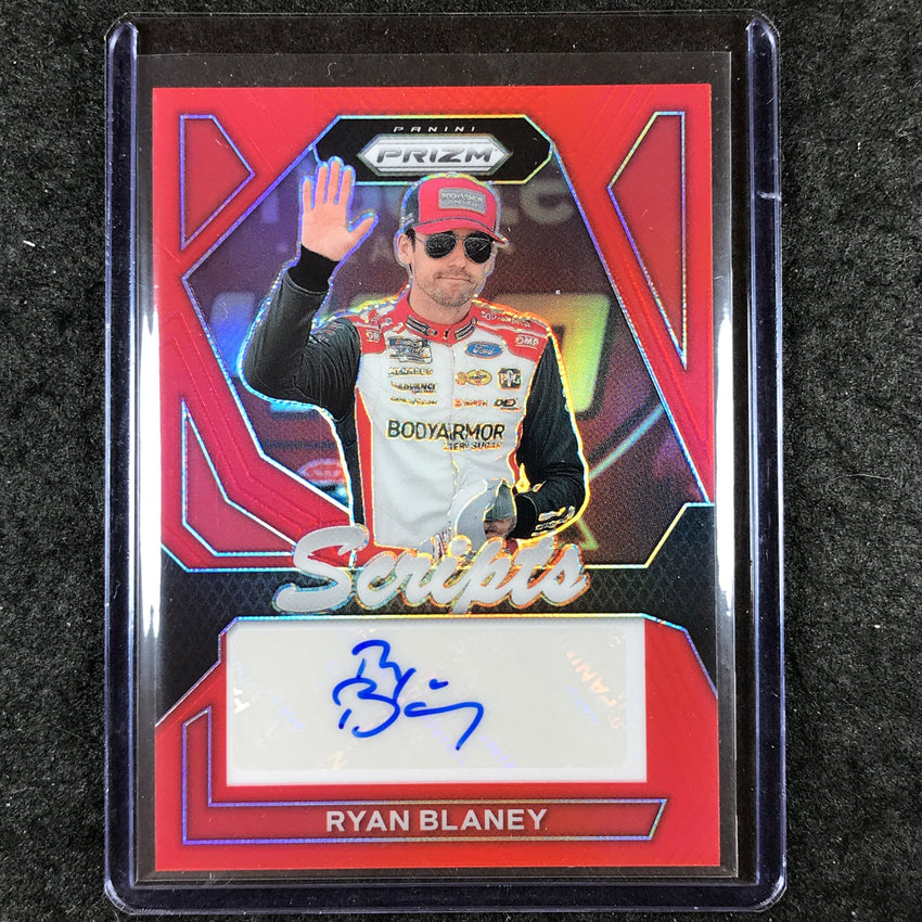 2024 Prizm NASCAR Racing RYAN BLANEY Scripts Auto Red 92/99