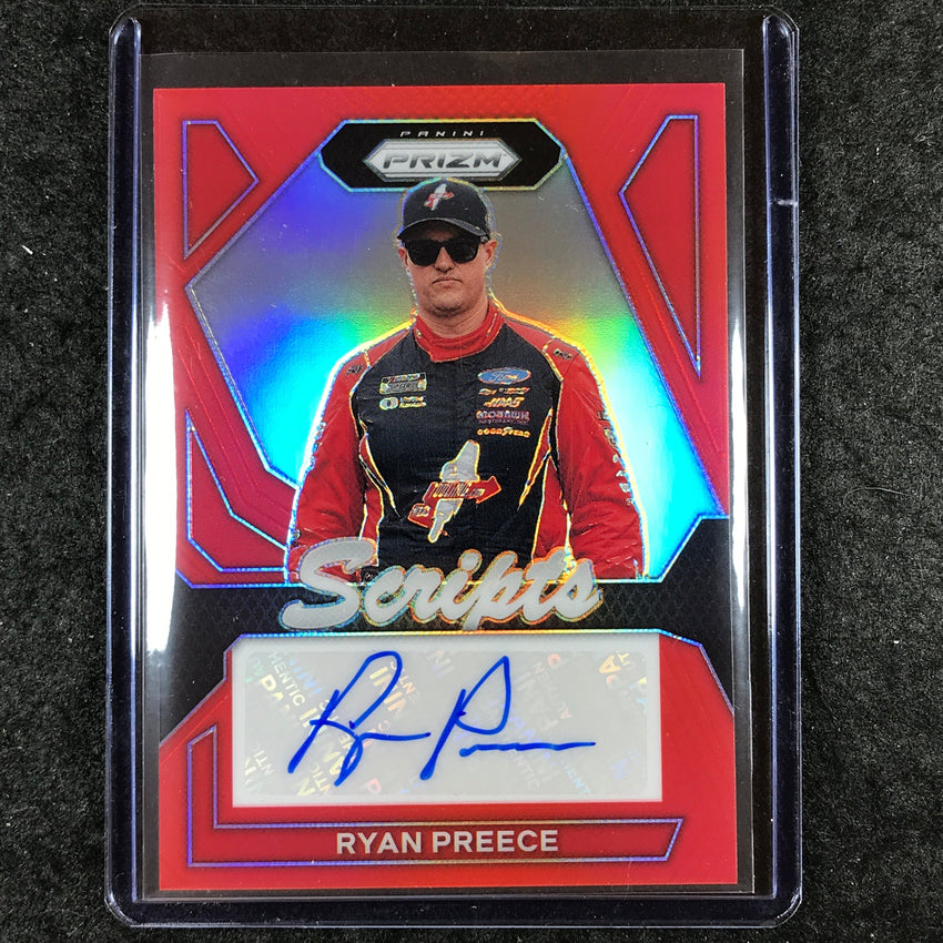 2024 Prizm NASCAR Racing RYAN PREECE Scripts Auto Red 75/99