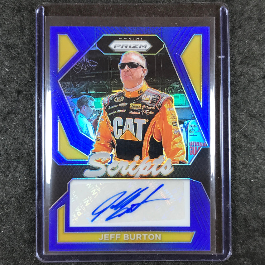 2024 Prizm NASCAR Racing JEFF BURTON Scripts Auto Blue 38/49
