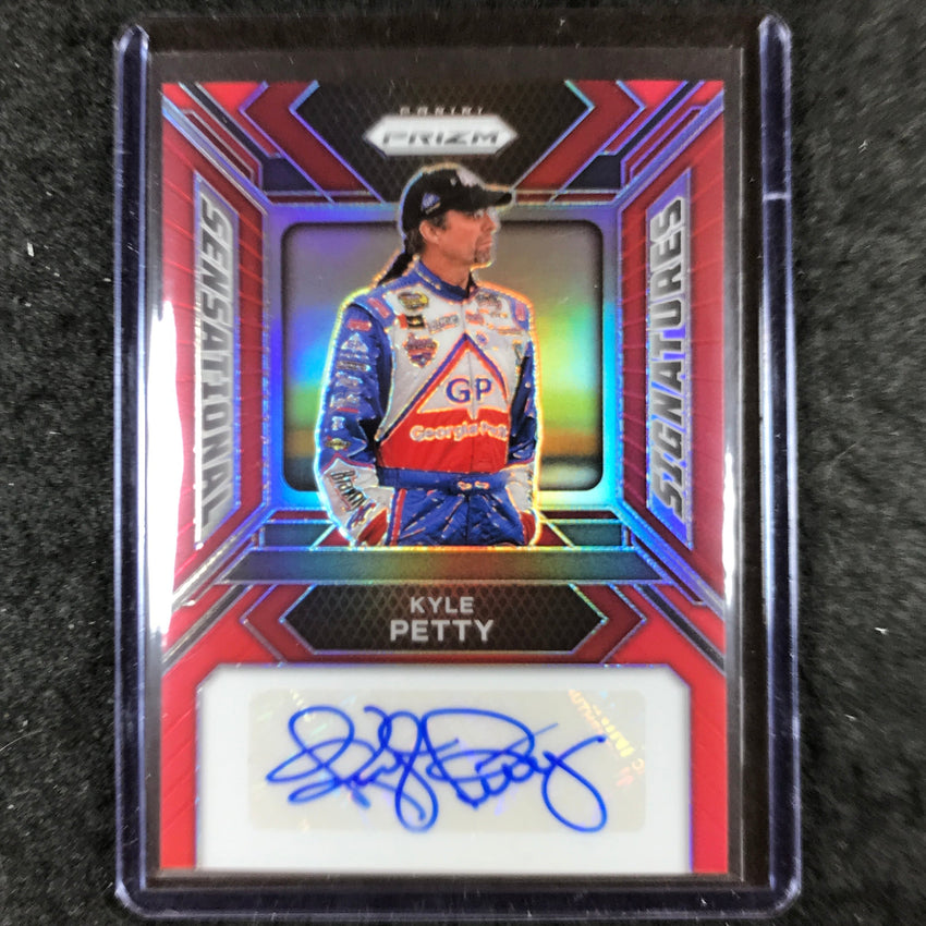 2024 Prizm NASCAR Racing KYLE PETTY Sensational Signatures Auto Red 95/99