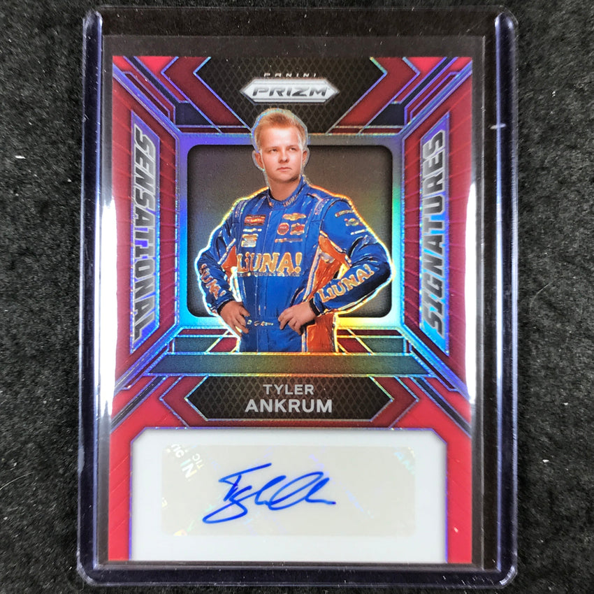 2024 Prizm NASCAR Racing TYLER ANKRUM Sensational Signatures Auto Red 62/99