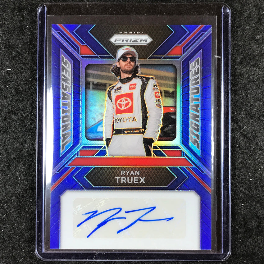 2024 Prizm NASCAR Racing RYAN TRUEX Sensational Signatures Auto Blue 47/49
