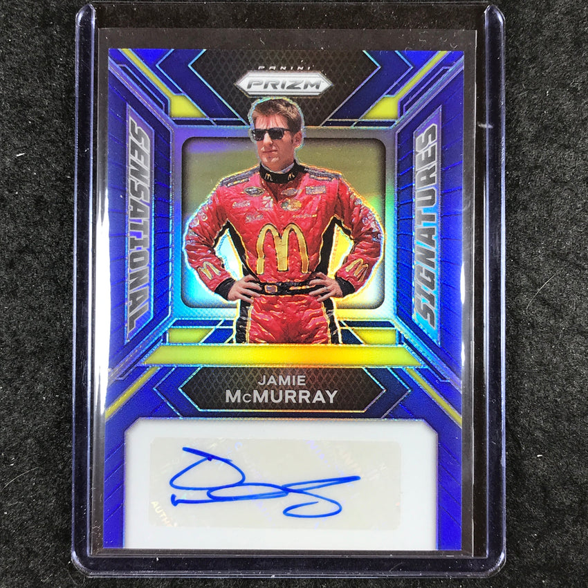 2024 Prizm NASCAR Racing JAMIE MCMURRAY Sensational Signatures Auto Blue 29/35