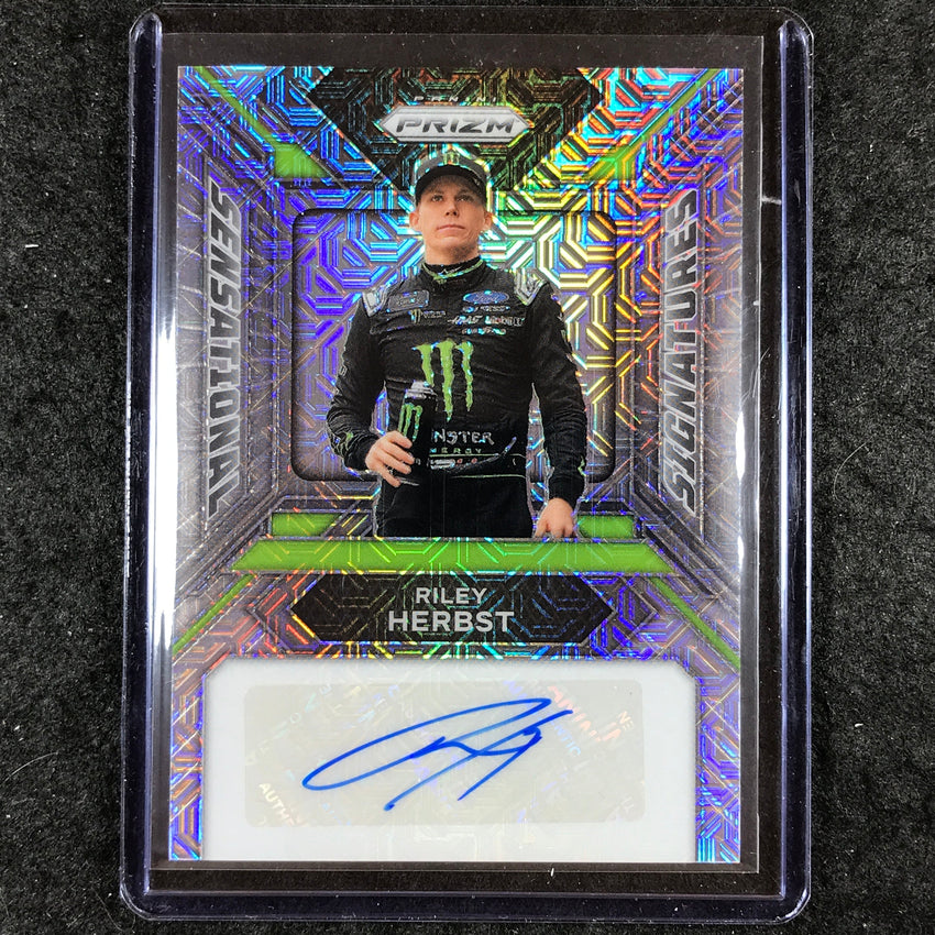 2024 Prizm NASCAR Racing RILEY HERBST Sensational Signatures Auto Mojo 22/25