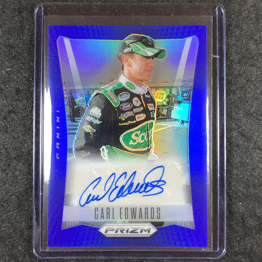 2024 Prizm NASCAR Racing CARL EDWARDS Throwback Signatures Auto Blue 22/25