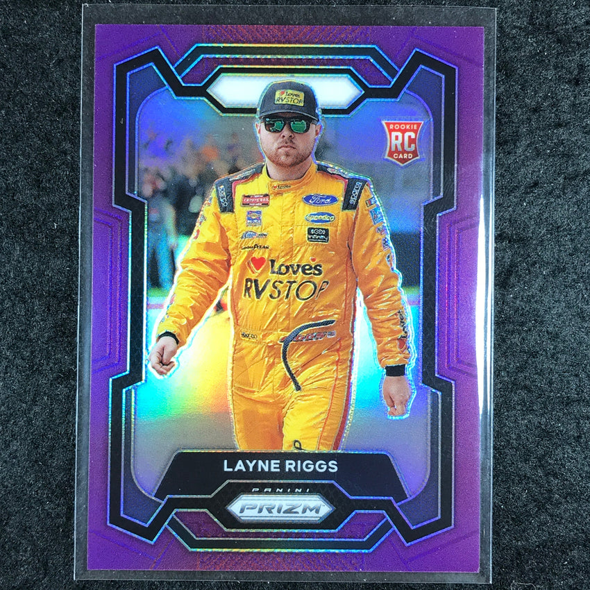 2024 Prizm NASCAR Racing LAYNE RIGGS Rookie Base Purple 32/99 #32