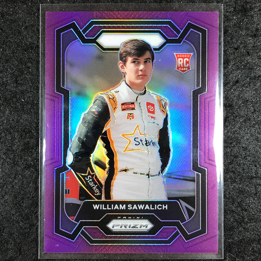 2024 Prizm NASCAR Racing WILLIAM SAWALICH Rookie Base Purple 27/99 #35