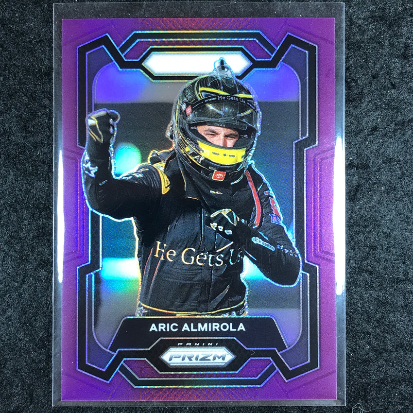 2024 Prizm NASCAR Racing ARIC ALMIROLA Base Purple 96/99 #93