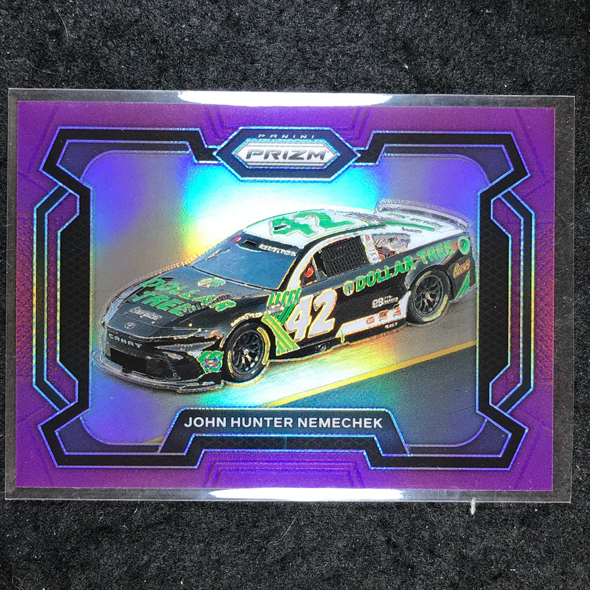 2024 Prizm NASCAR Racing JOHN HUNTER NEMECHEK Rides Purple 76/99 #33