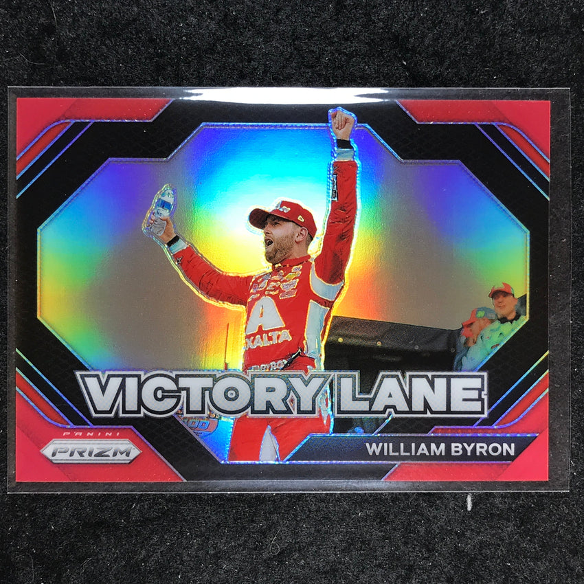 2024 Prizm NASCAR Racing WILLIAM BYRON Victory Lane Red 26/99 #22