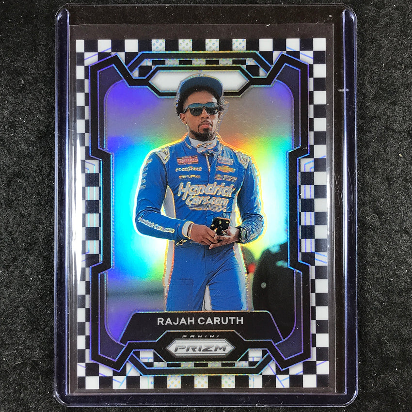 2024 Prizm NASCAR Racing RAJAH CARUTH Base Checkered Flag 51/75 #22