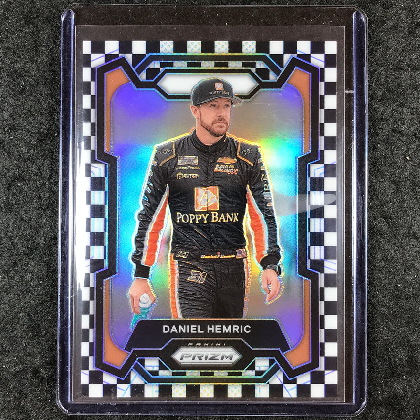 2024 Prizm NASCAR Racing DANIEL HEMRIC Base Checkered Flag 21/75 #58