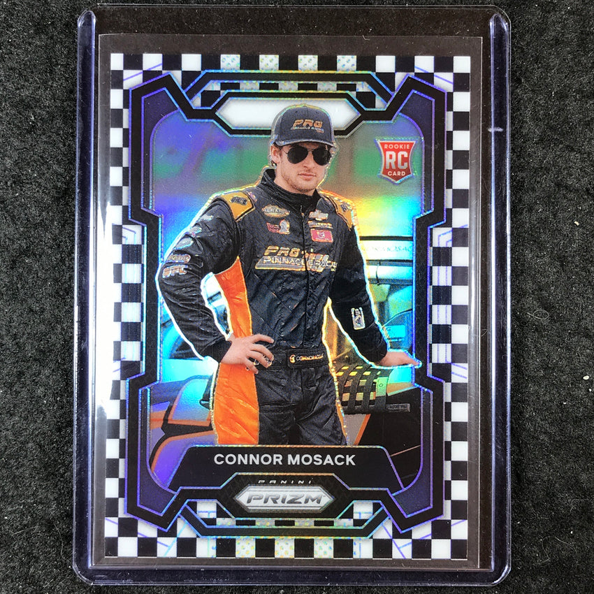 2024 Prizm NASCAR Racing CONNOR MOSACK Rookie Base Checkered Flag 49/75 #65