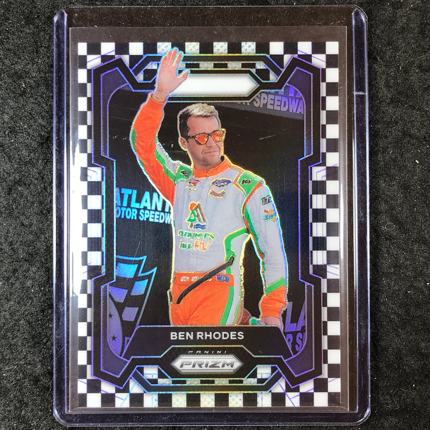 2024 Prizm NASCAR Racing BEN RHODES Base Checkered Flag 59/75 #66