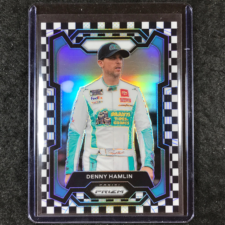 2024 Prizm NASCAR Racing DENNY HAMLIN Base Checkered Flag 37/75 #98