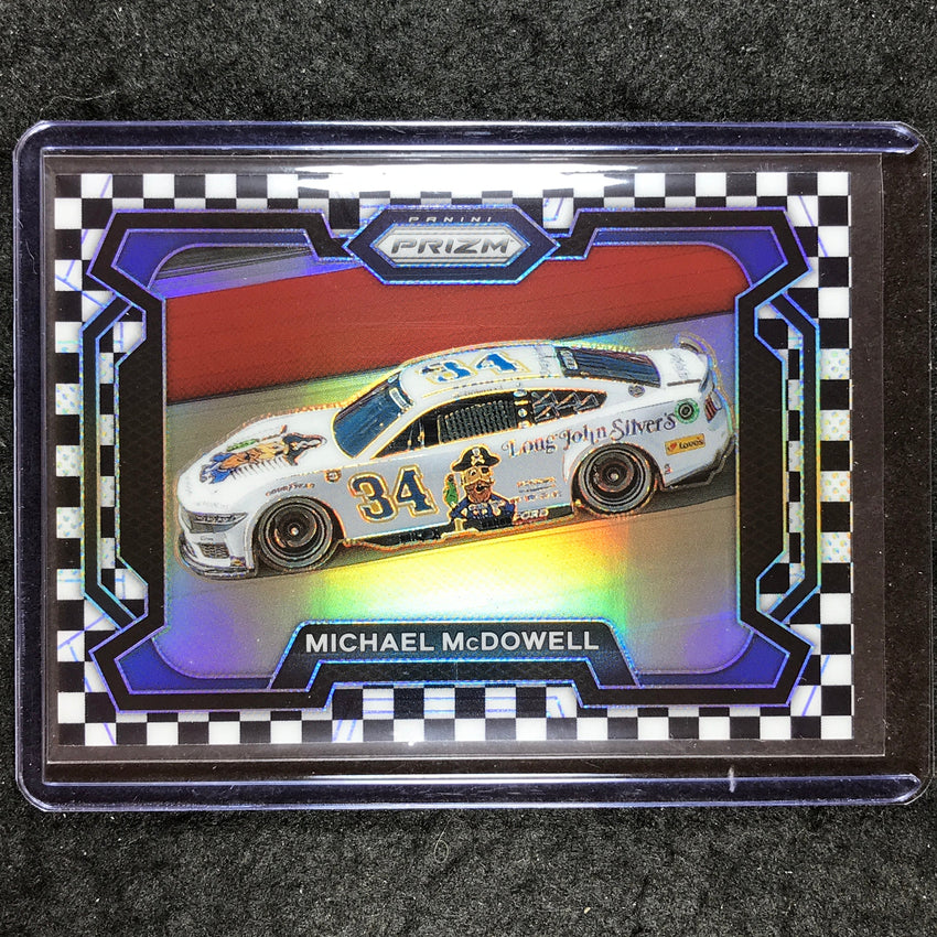 2024 Prizm NASCAR Racing MICHAEL MCDOWELL Rides Checkered Flag 50/75 #24