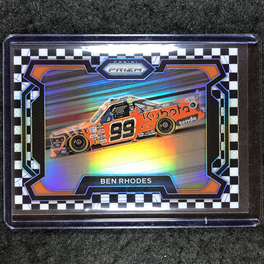 2024 Prizm NASCAR Racing BEN RHODES Rides Checkered Flag 38/75 #66