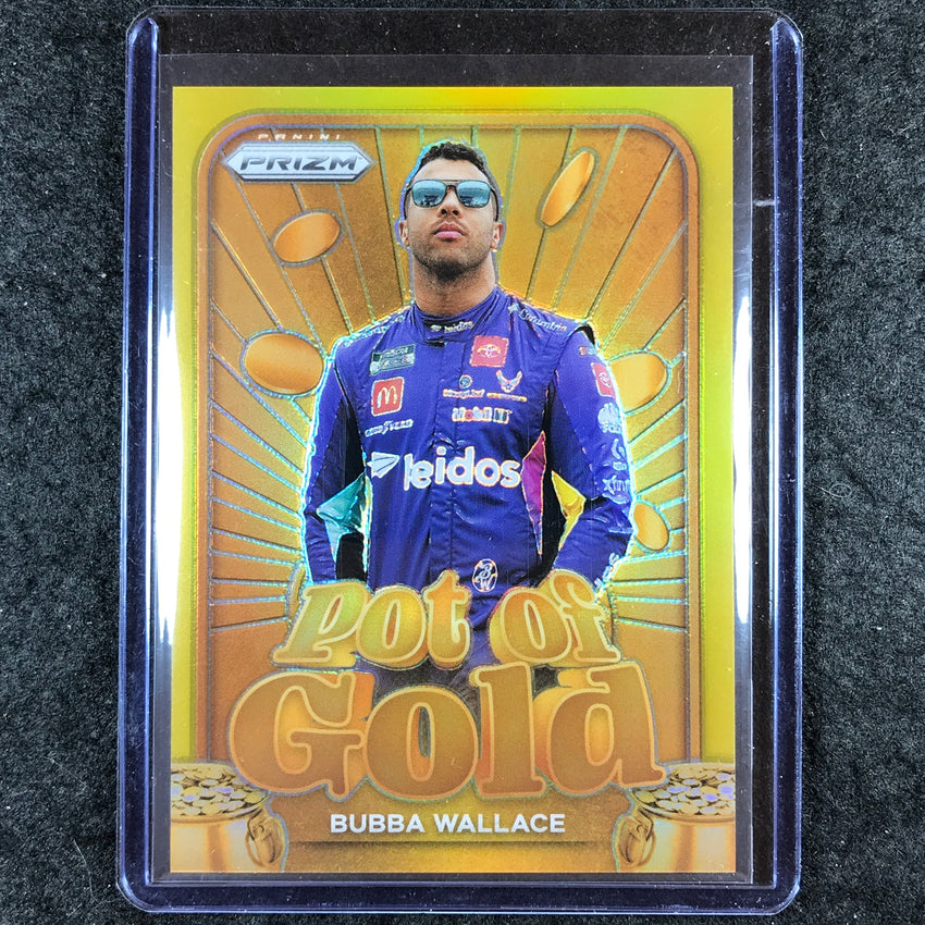 2024 Prizm NASCAR Racing BUBBA WALLACE Pot of Gold Gold 4/10 #25