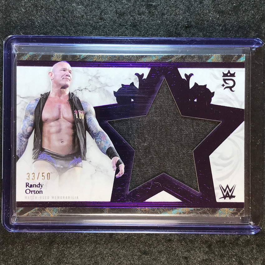 2025 Topps Royalty WWE RANDY ORTON Star Relics Purple 33/50