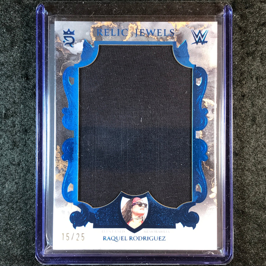 2025 Topps Royalty WWE RAQUEL RODRIGUEZ Relic Jewels Jumbo Blue 15/25