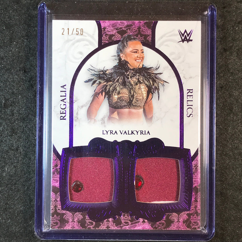 2025 Topps Royalty WWE LYRA VALKYRIA Regalia Relics Dual Patch Purple 21/50