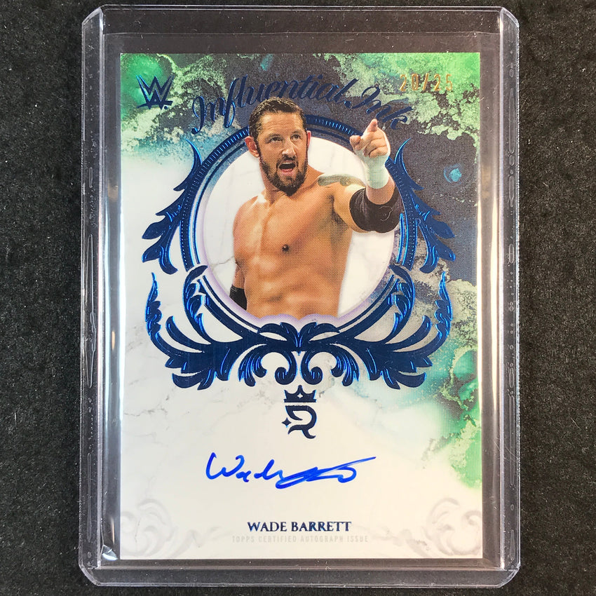 2025 Topps Royalty WWE WADE BARRETT Influential Ink Auto Blue 20/25