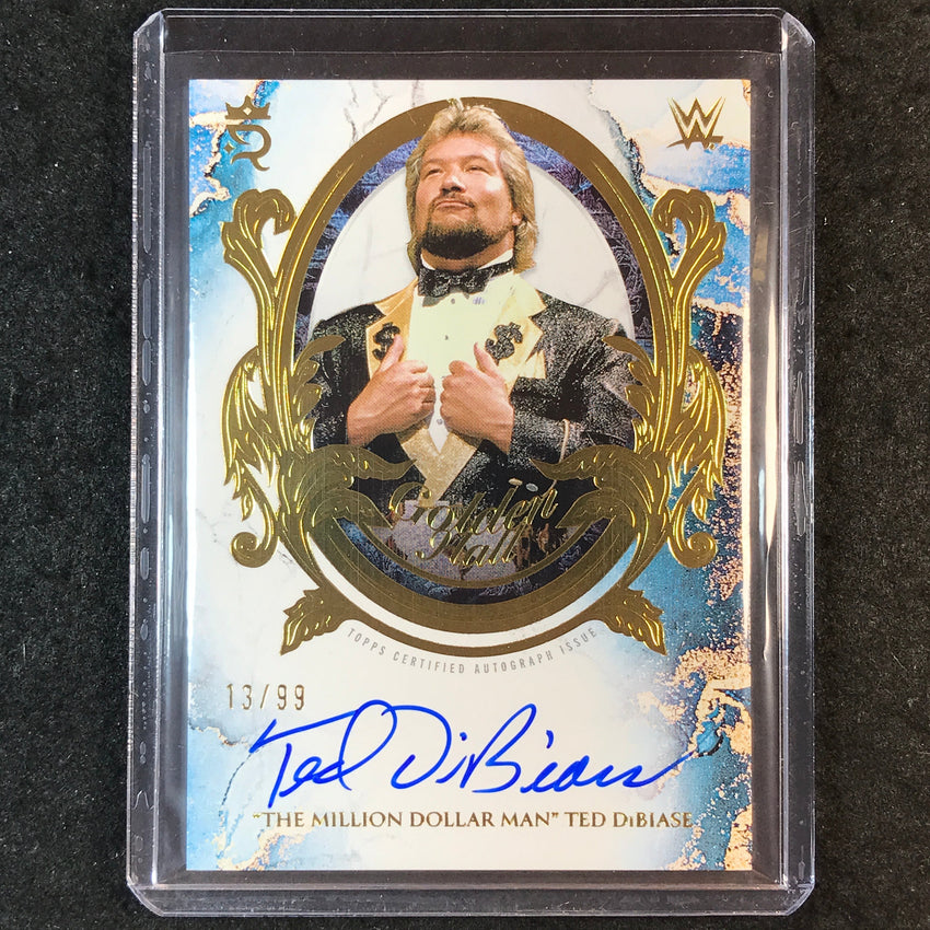2025 Topps Royalty WWE THE MILLION DOLLAR MAN TED DIBIASE Golden Hall Auto 13/99
