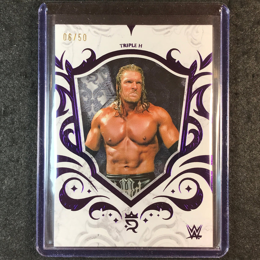 2025 Topps Royalty WWE TRIPLE H Base Purple 6/50 #3