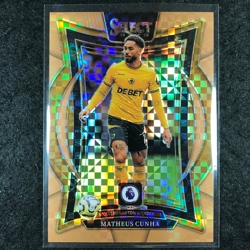 2024-25 Select EPL MATHEUS CUNHA Terrace Bronze Checker /125 #26
