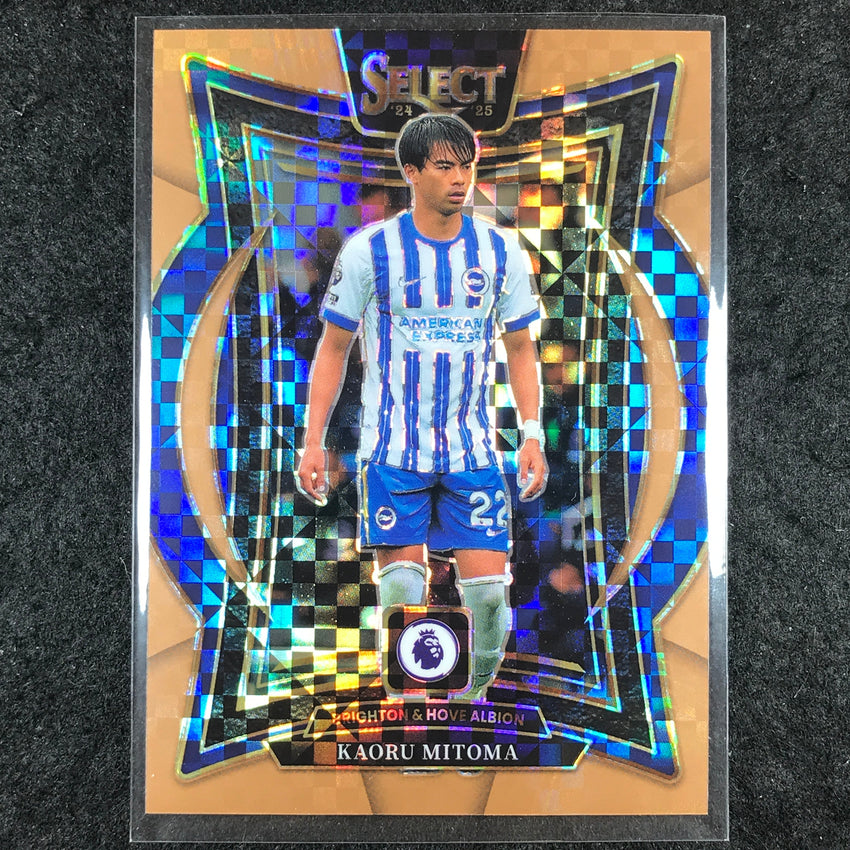 2024-25 Select EPL KAORU MITOMA Terrace Bronze Checker /125 #39