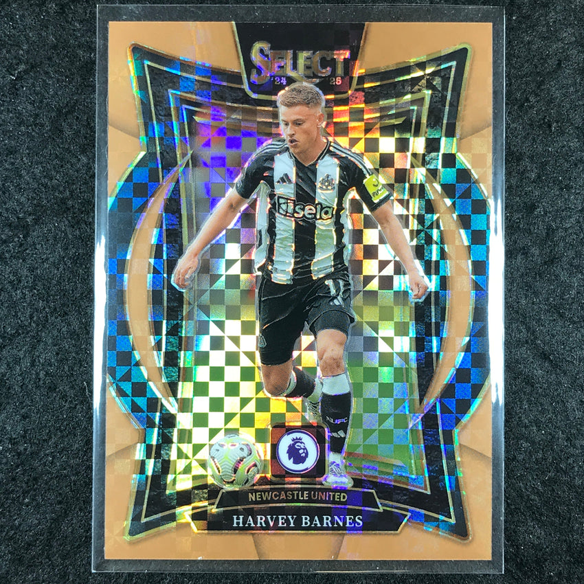2024-25 Select EPL HARVEY BARNES Terrace Bronze Checker /125 #89